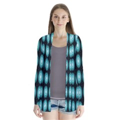 Mandala Pattern Drape Collar Cardigan by Sparkle