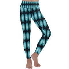 Mandala Pattern Kids  Lightweight Velour Classic Yoga Leggings by Sparkle