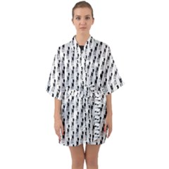 Deerlife Half Sleeve Satin Kimono  by Sparkle