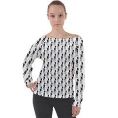 Deerlife Off Shoulder Long Sleeve Velour Top by Sparkle