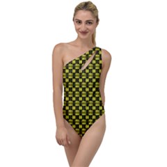 Shiny Knot To One Side Swimsuit by Sparkle