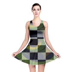 Circle Checks Reversible Skater Dress