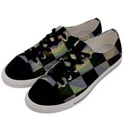 Circle Checks Men s Low Top Canvas Sneakers by Sparkle