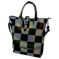 Circle Checks Buckle Top Tote Bag by Sparkle