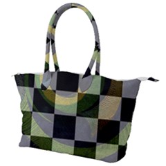 Circle Checks Canvas Shoulder Bag by Sparkle