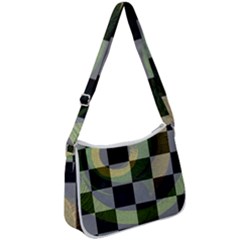 Circle Checks Zip Up Shoulder Bag by Sparkle