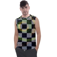 Circle Checks Men s Regular Tank Top