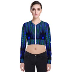 Glowleafs Long Sleeve Zip Up Bomber Jacket by Sparkle