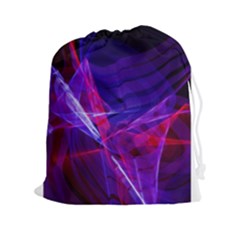 Fractal Flash Drawstring Pouch (2xl) by Sparkle