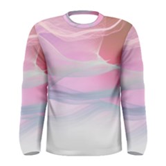 Pink Fractal Men s Long Sleeve Tee by Sparkle