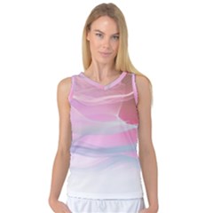 Pink Fractal Women s Basketball Tank Top by Sparkle