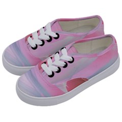 Pink Fractal Kids  Classic Low Top Sneakers