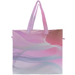 Pink Fractal Canvas Travel Bag by Sparkle