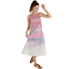 Pink Fractal Summer Maxi Dress by Sparkle