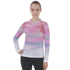 Pink Fractal Women s Pique Long Sleeve Tee