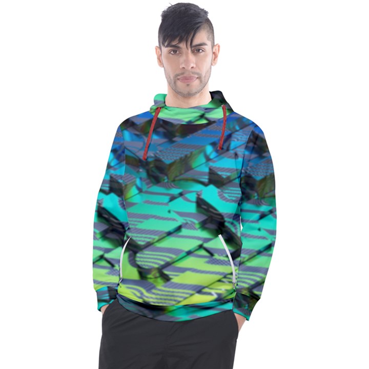 Digital Abstract Men s Pullover Hoodie