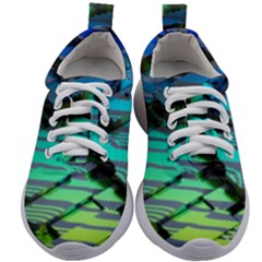 Digital Abstract Kids Athletic Shoes