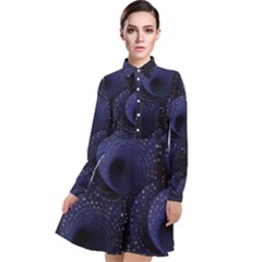 Sell Fractal Long Sleeve Chiffon Shirt Dress by Sparkle