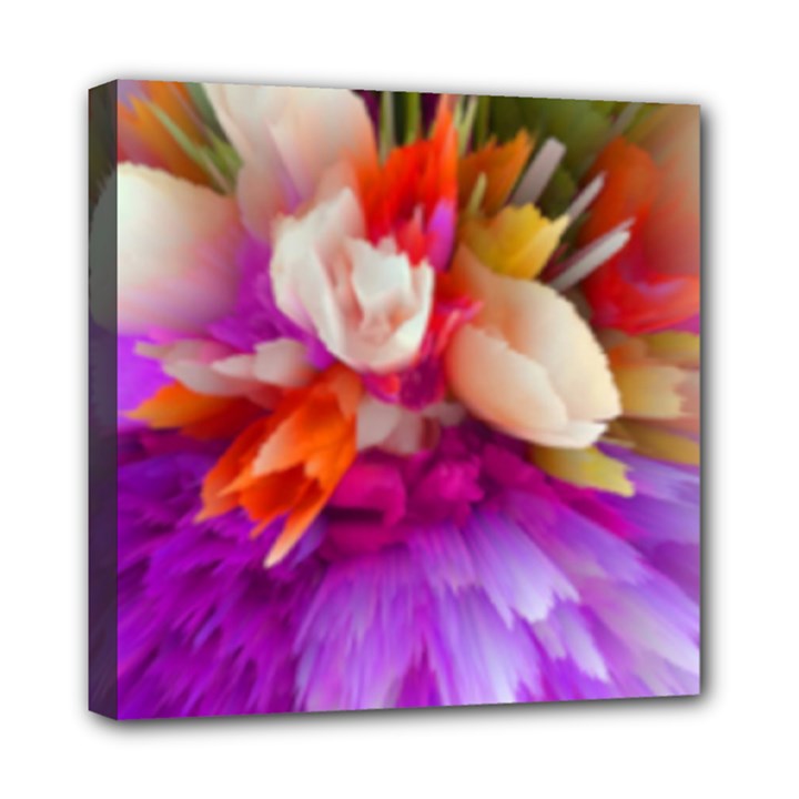 Poppy Flower Mini Canvas 8  x 8  (Stretched)