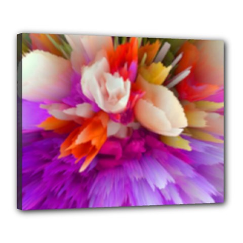 Poppy Flower Canvas 20  X 16  (stretched) by Sparkle