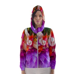 Poppy Flower Women s Hooded Windbreaker by Sparkle