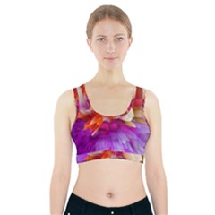 Poppy Flower Sports Bra With Pocket by Sparkle