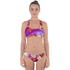 Poppy Flower Cross Back Hipster Bikini Set by Sparkle