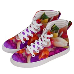 Poppy Flower Men s Hi-top Skate Sneakers by Sparkle