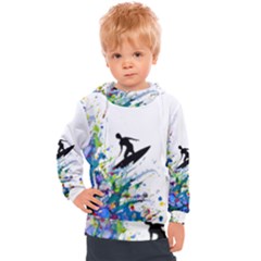 Nature Surfing Kids  Hooded Pullover by Sparkle