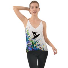 Nature Surfing Chiffon Cami by Sparkle