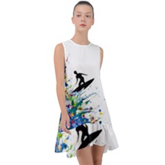 Nature Surfing Frill Swing Dress by Sparkle