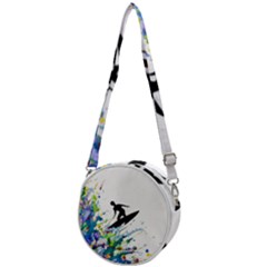 Nature Surfing Crossbody Circle Bag