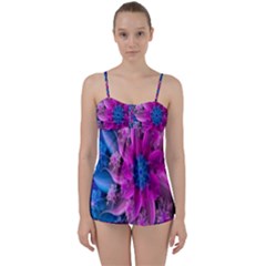 Fractal Flower Babydoll Tankini Set by Sparkle