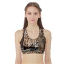 Nature With Tiger Sports Bra with Border View1