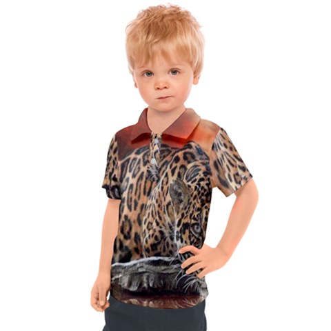 Nature With Tiger Kids  Polo Tee by Sparkle