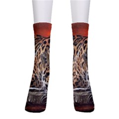 Nature With Tiger Men s Crew Socks