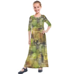 Flashstars Kids  Quarter Sleeve Maxi Dress by Sparkle