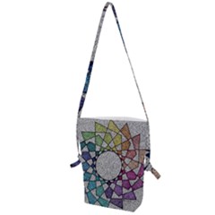 Wirldrawing Folding Shoulder Bag by Sparkle