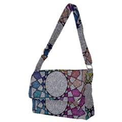 Wirldrawing Full Print Messenger Bag (m) by Sparkle