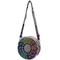 Wirldrawing Crossbody Circle Bag by Sparkle