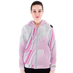 Modern Pink Women s Zipper Hoodie by Sparkle