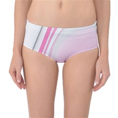 Modern Pink Mid-waist Bikini Bottoms by Sparkle