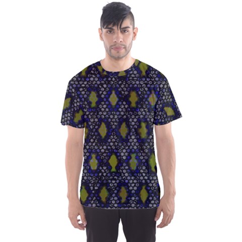 Color Abstract Cartoon Men s Sport Mesh Tee by Sparkle