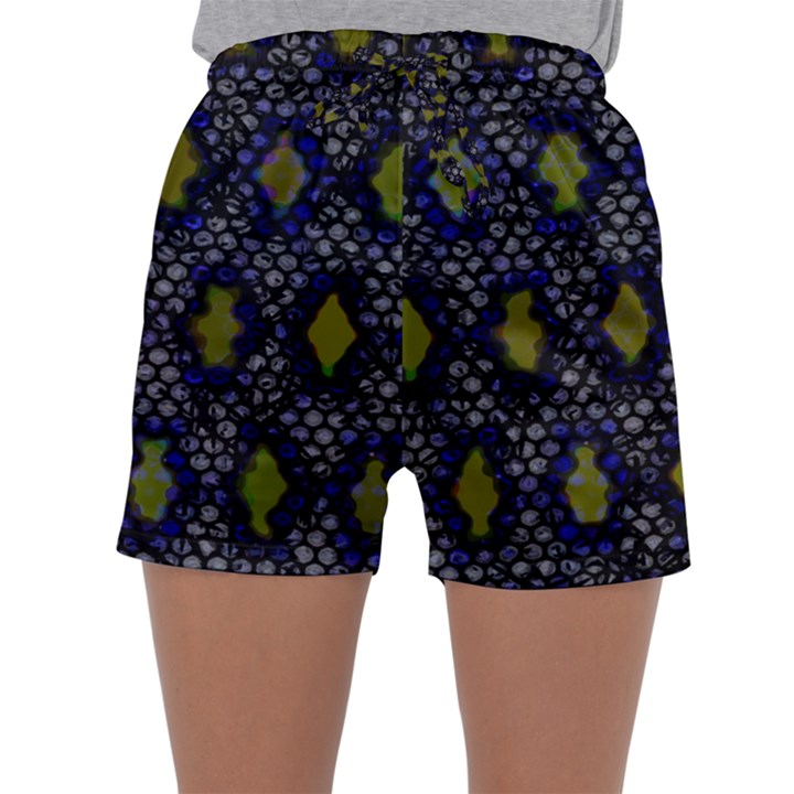 Color Abstract Cartoon Sleepwear Shorts