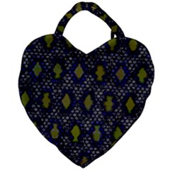 Color Abstract Cartoon Giant Heart Shaped Tote