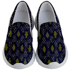 Color Abstract Cartoon Kids Lightweight Slip Ons by Sparkle