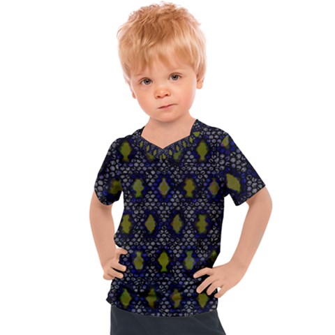 Color Abstract Cartoon Kids  Sports Tee by Sparkle