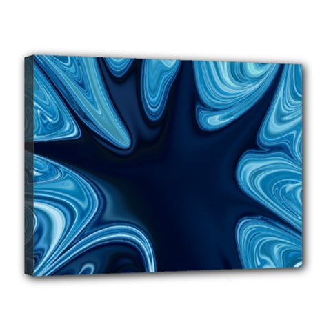 Sea Wrap Canvas 16  X 12  (stretched) by Sparkle