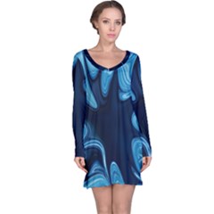 Sea Wrap Long Sleeve Nightdress by Sparkle