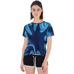 Sea Wrap Open Back Sport Tee by Sparkle